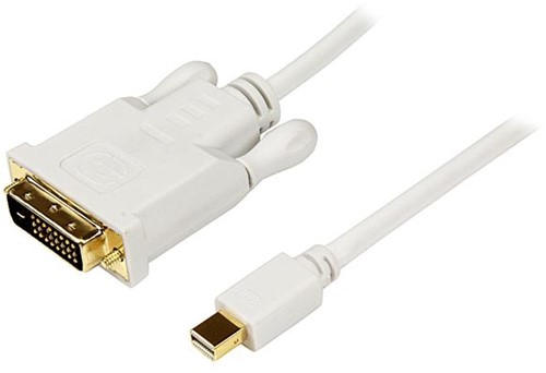 StarTech.com 1,8 m lange Mini DisplayPort-naar-DVI-adapterconverterkabel Mini DP-naar-DVI 1920x1200 wit