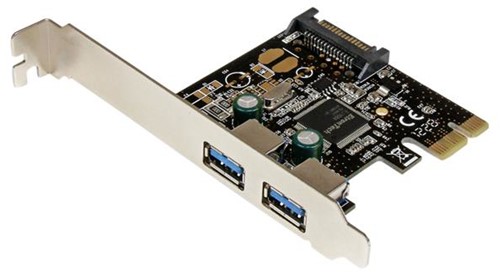 StarTech.com 2 poort USB 3.0 PCI Express controller kaart met SATA voeding