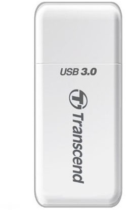 Transcend TS-RDF5W geheugenkaartlezer USB 3.2 Gen 1 (3.1 Gen 1) Type-A Wit