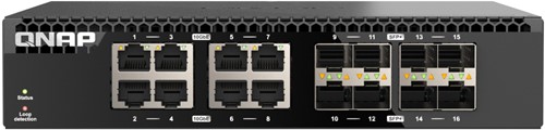 QNAP QSW-3216R-8S8T netwerk-switch Unmanaged L2 10G Ethernet (100/1000/10000) Zwart