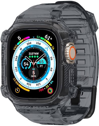 Spigen Rugged Armor Pro Polsband Grijs Thermoplastic polyurethaan (TPU)