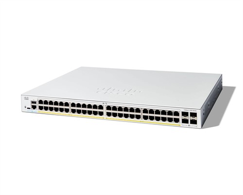 Cisco C1300-48FP-4X netwerk-switch Managed L2/L3 Gigabit Ethernet (10/100/1000) Wit