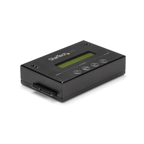 StarTech.com 1:1 Standalone Hard Drive Cloner & Wisser, SATA HDD/SSD Disk Kloner/Copier/Eraser, LCD display, TAA Compliant, OS Onafhankelijk