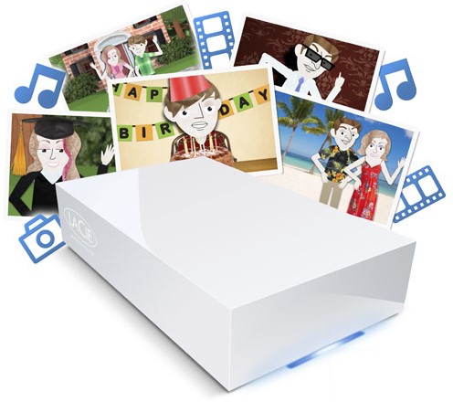 LaCie CloudBox 3TB 0,25 GB Wit