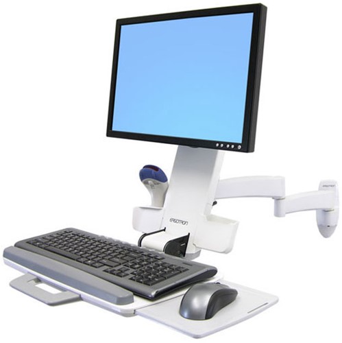 Ergotron 200 Series Combo Arm 61 cm (24") Wit Muur