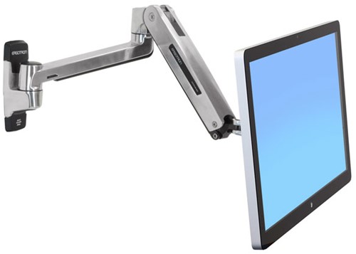 Ergotron LX HD Sit-Stand 116,8 cm (46") Zilver Muur