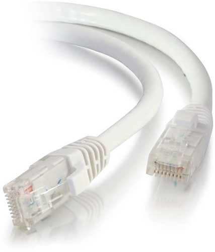 C2G 0,3m Cat5e Booted Unshielded (UTP) netwerkpatchkabel - wit