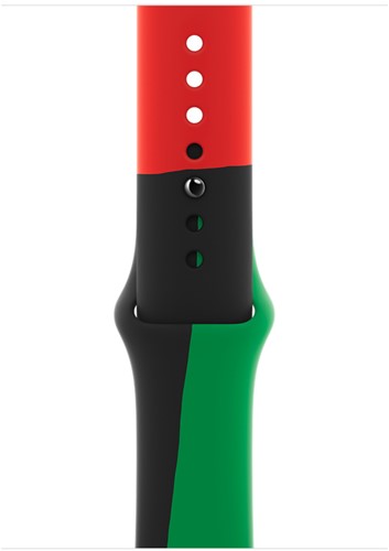 Apple MUQ83ZM/A slimme draagbare accessoire Band Zwart, Groen, Rood Fluorelastomeer