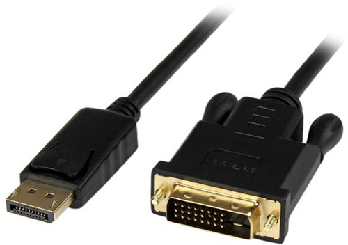 StarTech.com 1,8 m DisplayPort naar DVI actieve adapter kabel DP naar DVI 1920x1200 zwart