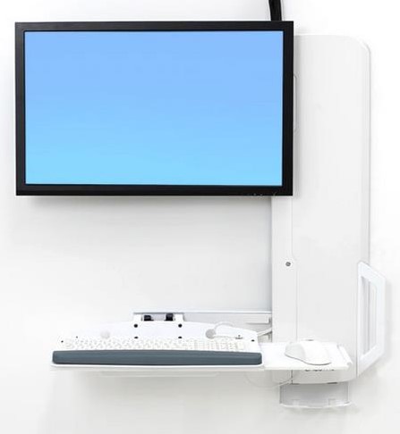 Ergotron 61-081-062 flat panel bureau steun 61 cm (24") Wit Muur