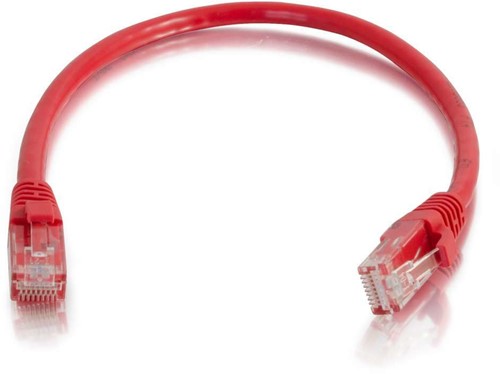 C2G 0,5 m Cat6 Booted Unshielded (UTP) netwerkpatchkabel - rood