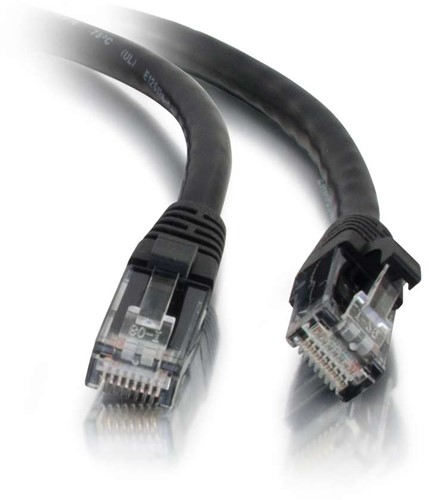 C2G 0,5m Cat5e Booted Unshielded (UTP) netwerkpatchkabel - zwart