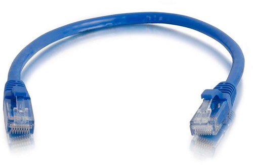 C2G 0,5m Cat5e Booted Unshielded (UTP) netwerkpatchkabel - blauw