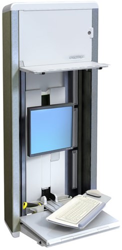 Ergotron StyleView® VL Enclosure 55,9 cm (22") Zilver Muur