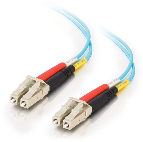 C2G 2 m LC-LC 10Gb 50/125 OM3 Duplex Multimode PVC glasvezelkabel (LSZH) - Aqua
