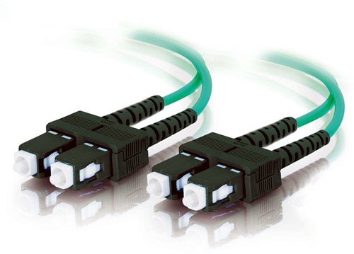 C2G 85518 Glasvezel kabel 10 m SC OFNR Turkoois