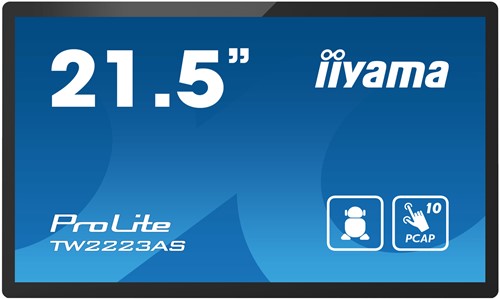 iiyama ProLite TW2223AS-B2 computer monitor 54,6 cm (21.5") Full HD Touchscreen Zwart