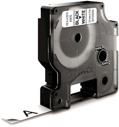 DYMO D1 -Standard Labels - Black on White - 12mm x 7m