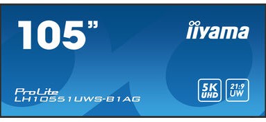 iiyama LH10551UWS-B1AG beeldkrant Digitale signage flatscreen 2,66 m (104.7") LED 500 cd/m² UltraWide Full HD Zwart 24/7