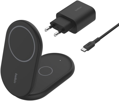 Belkin BoostCharge Hoofdtelefoons, Smartphone Zwart USB Draadloos opladen Snel opladen Binnen