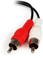 StarTech.com 15 cm stereo/audiokabel 3,5 mm vrouwelijk naar 2x RCA mannelijk-3