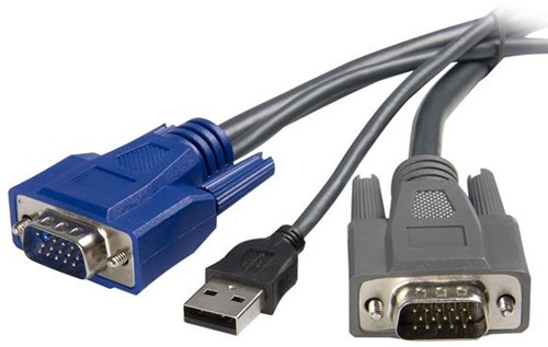 StarTech.com 1,80m ultradunne 2-in-1 USB VGA KVM-kabel