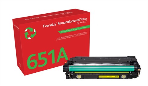 Everyday Geel Toner vervangt de HP 651A/ 650A/ 307A (CE342A/CE272A/CE742A)