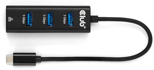 CLUB3D CSV-1549 interface hub USB Type-C 5000 Mbit/s Zwart