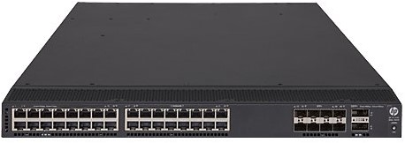 HPE FlexFabric 5700-32XGT-8XG-2QSFP+ Managed L3 10G Ethernet (100/1000/10000) 1U Zwart