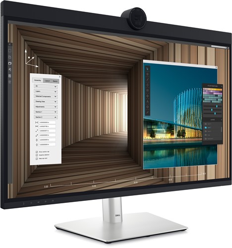 DELL UltraSharp U3224KBA 80 cm (31.5") 6144 x 3456 Pixels 6K Ultra HD LCD Zwart, Zilver