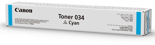 Canon 034 tonercartridge 1 stuk(s) Origineel Cyaan
