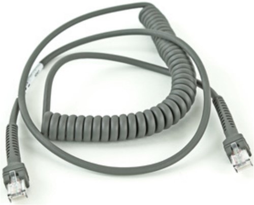 Zebra CABLE RS232 6IN COILED ROHS COMPLIANT Verlengkabel