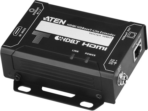 ATEN VE801T audio/video extender AV-zender Zwart