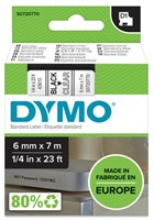 DYMO D1 -Standard Labels - Black on Transparent - 6mm x 7m-2