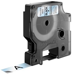 DYMO D1 -Standard Labels - Black on Transparent - 12mm x 7m