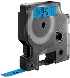 DYMO D1 -Standard Labels - Black on Blue - 9mm x 7m