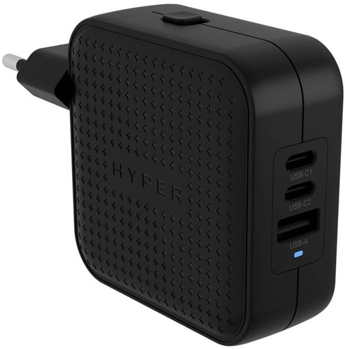 HYPER HJ1003BKWWGL oplader voor mobiele apparatuur Laptop, Smartphone, Tablet Zwart AC Snel opladen Binnen