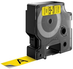 DYMO D1 -Standard Labels - Black on Yellow - 19mm x 7m