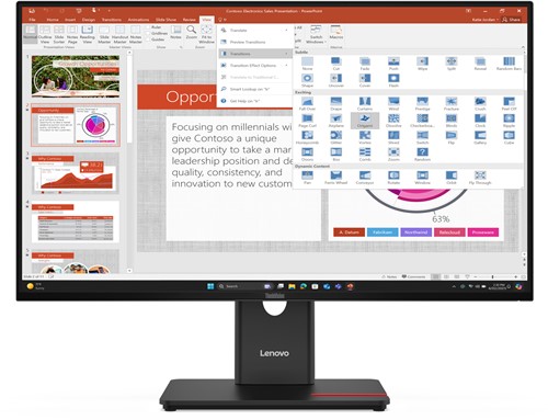 Lenovo ThinkVision T27-40 computer monitor 68,6 cm (27") 1920 x 1080 Pixels Full HD LED Zwart