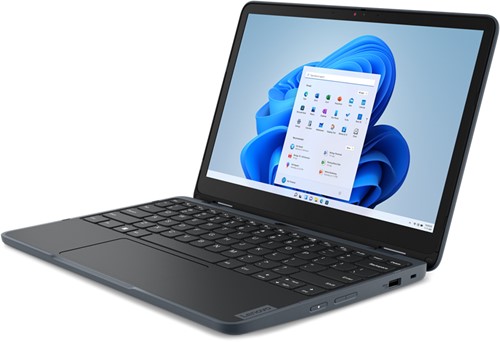 Lenovo 300w Yoga Gen 4 Hybride (2-in-1) 29,5 cm (11.6") Touchscreen HD Intel® N N100 4 GB LPDDR5-SDRAM 128 GB SSD Wi-Fi 6 (802.11ax) Windows 11 Pro Academic Grijs-3
