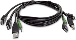 StarTech.com SK2HDMMKVM10-TAA toetsenbord-video-muis (kvm) kabel Zwart 3 m
