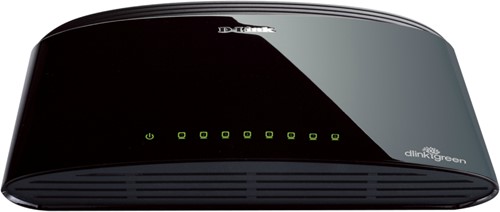 D-Link DES-1008D Unmanaged Fast Ethernet (10/100) Zwart