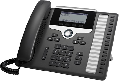 Cisco 7861 IP telefoon Zwart, Zilver 16 regels LCD
