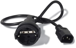 APC AP9880 electriciteitssnoer Zwart 0,6 m C14 stekker CEE7/7