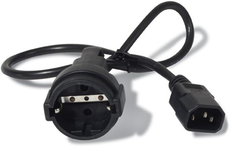 APC AP9880 electriciteitssnoer Zwart 0,6 m C14 stekker CEE7/7