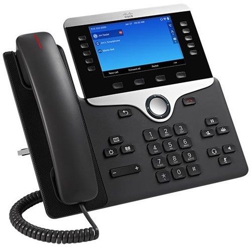 Cisco 8861 IP telefoon Zwart, Zilver Wifi