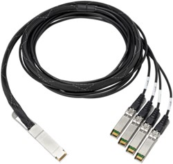 HPE 100GB QSFP28 3m Glasvezel kabel QSFP+ 4x QSFP+ Aluminium, Zwart