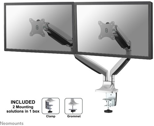 Neomounts NM-D750DSILVER Monitorarm 10-32" - gasveer