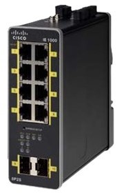 Cisco IE-1000-8P2S-LM netwerk-switch Managed Gigabit Ethernet (10/100/1000) Power over Ethernet (PoE) Zwart