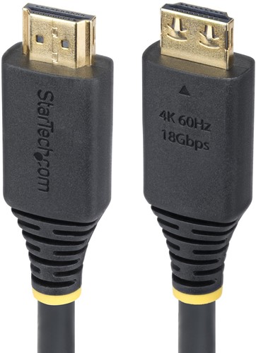 StarTech.com 1m High Speed HDMI Kabel met Grip Connectors, 4K 60Hz/1440p 144Hz, HDR10/HDCP 2.2/ARC, 18Gbps, UHD HDMI Kabel voor TV/Monitor/Display, TPE Mantel